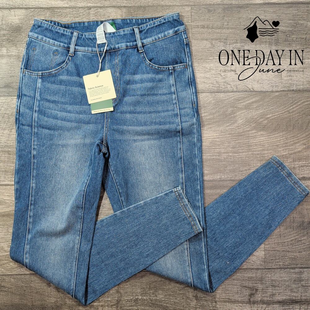 Halara Flex Denim Skinny Jeans Blue Stretch NWT Size S